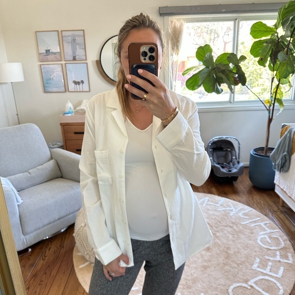 Onia Camp Collared Gauze Shirt NWT Size m - Picture 4 of 6